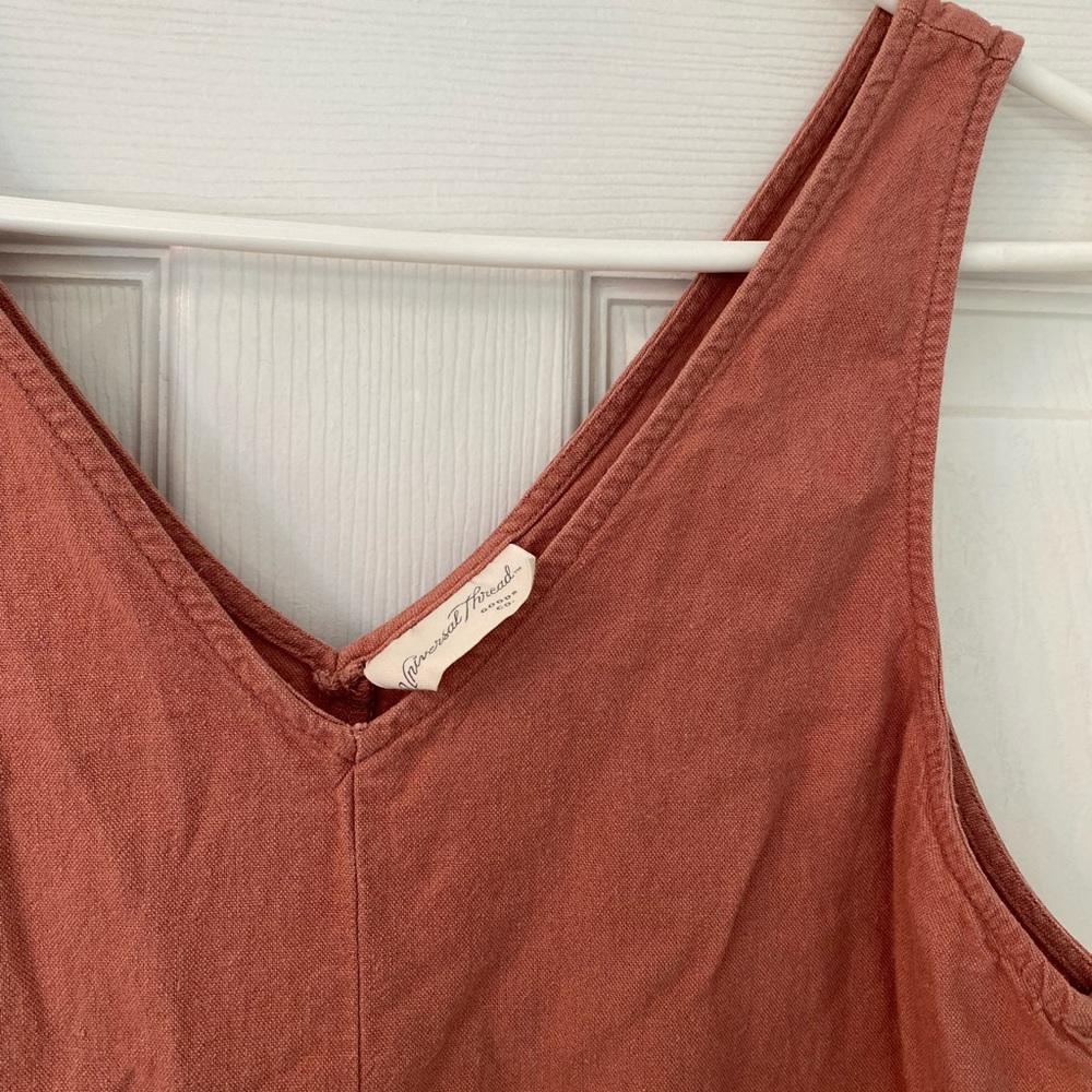 Universal Thread Linen Overalls/Jumpsuit - Dusty Rose